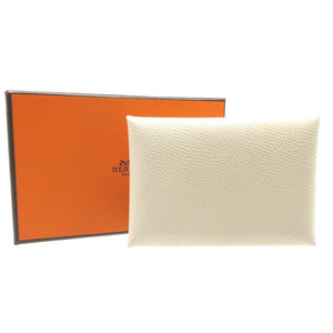 新品同様 エルメス カルヴィデュオ コインケース ヴォーエプソン クレ U刻印(2022年製) 0785【中古】HERMES