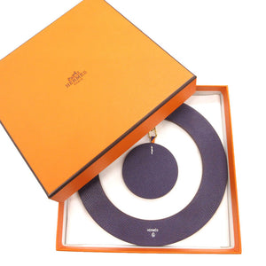 未使用品 エルメス プティアッシュ サークル チャーム キーホルダー ヴォーエプソン バイオレット 紫 0790【中古】HERMES