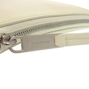新品同様 サルヴァトーレフェラガモ ロゴ クラッチバッグ セカンドバッグ 661323 レザー ネイビー 0803【中古】Salvatore Ferragamo