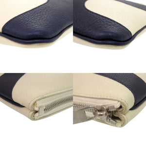 新品同様 サルヴァトーレフェラガモ ロゴ クラッチバッグ セカンドバッグ 661323 レザー ネイビー 0803【中古】Salvatore Ferragamo