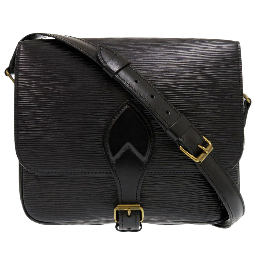美品 ルイ ヴィトン カルトシエール エピ M52242 ノワール ショルダーバッグ LV 0820【中古】LOUIS VUITTON