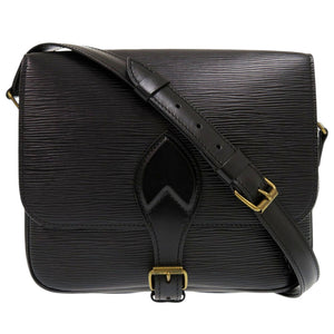 美品 ルイ ヴィトン カルトシエール エピ M52242 ノワール ショルダーバッグ LV 0820【中古】LOUIS VUITTON