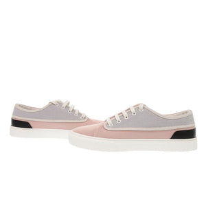 未使用 エルメス Envy エンヴィ サイズ42.5 キャンバス ピンク ブルー スニーカー 0822【中古】HERMES