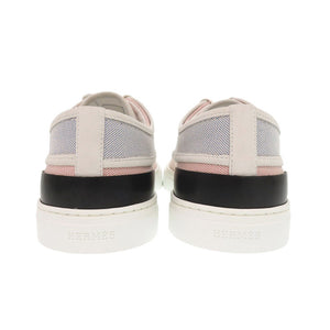 未使用 エルメス Envy エンヴィ サイズ42.5 キャンバス ピンク ブルー スニーカー 0822【中古】HERMES