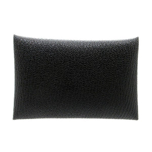 美品 エルメス カルヴィ カードケース シェーブル ブラック 黒 Z刻印(2021年製) 0829【中古】HERMES