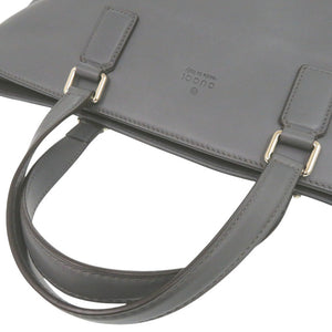 美品 グッチ バンブー 365345 レザー グレー トートバッグ 0835【中古】GUCCI