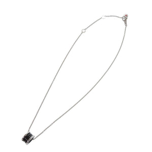 新品同様 ブルガリ セーブザチルドレン シルバー925 ネックレス ブラック 0858【中古】BVLGARI