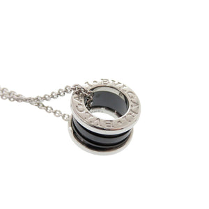 新品同様 ブルガリ セーブザチルドレン シルバー925 ネックレス ブラック 0858【中古】BVLGARI