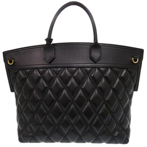 バーバリー レザー ブラック 2WAY ハンドバッグ ショルダーバッグ 黒 0874【中古】BURBERRY