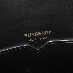 バーバリー レザー ブラック 2WAY ハンドバッグ ショルダーバッグ 黒 0874【中古】BURBERRY