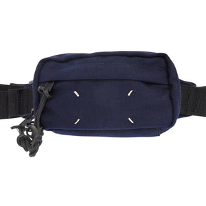 美品 メゾン マルジェラ ミニクロスボディバッグ S55WB0014 キャンバス ネイビー ウエストバッグ 0899【中古】Maison Margiela