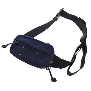 美品 メゾン マルジェラ ミニクロスボディバッグ S55WB0014 キャンバス ネイビー ウエストバッグ 0899【中古】Maison Margiela