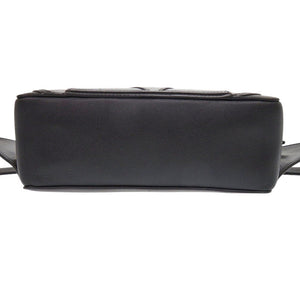 美品 ヴァレンティノ・ガラヴァーニ レザー ブラック ボディバッグ ウエストバッグ 黒 0900【中古】Valentino Garavani