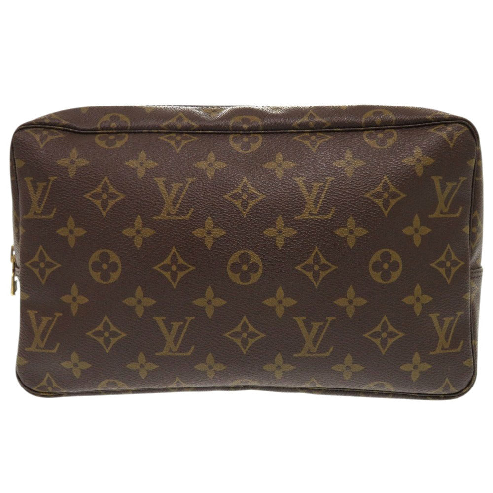 美品 ルイ ヴィトン トゥルーストワレット28 モノグラム M47522 ブラウン セカンドバッグ LV 0903【中古】LOUIS VUITTON メンズ