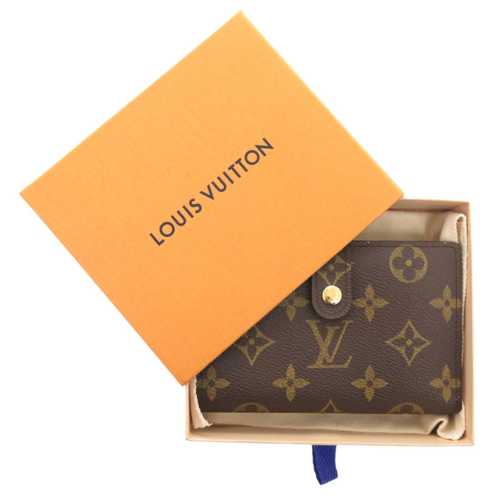 美品 ルイ ヴィトン ポルト モネ ビエ ヴィエノワ モノグラム M61663 ブラウン 二つ折り財布 LV 0907【中古】LOUIS VUITTON