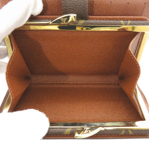 美品 ルイ ヴィトン ポルト モネ ビエ ヴィエノワ モノグラム M61663 ブラウン 二つ折り財布 LV 0907【中古】LOUIS VUITTON