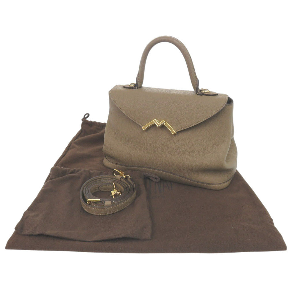 新品同様 モワナ
 2WAY ガブリエル BB ハンドバッグ
 レザー 0948
【中古】MOYNAT レディース