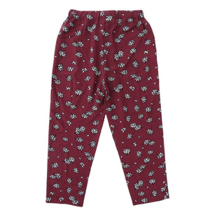 新品同様 マルニ Frank Navin フランクナヴィン コラボ 総柄 シルク サイズ38 ボルドー パンツ 0958【中古】MARNI