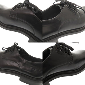 新品同様 ロエベ サイズ38 レザー ブラック ドレスシューズ ビジネスシューズ 黒 0961【中古】LOEWE メンズ