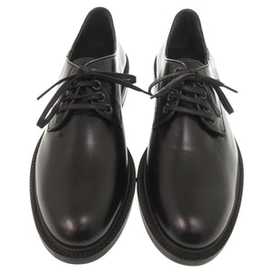 新品同様 ロエベ サイズ38 レザー ブラック ドレスシューズ ビジネスシューズ 黒 0961【中古】LOEWE メンズ