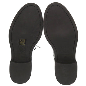 新品同様 ロエベ サイズ38 レザー ブラック ドレスシューズ ビジネスシューズ 黒 0961【中古】LOEWE メンズ