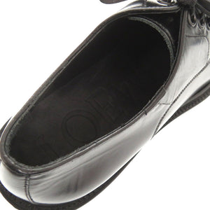 新品同様 ロエベ サイズ38 レザー ブラック ドレスシューズ ビジネスシューズ 黒 0961【中古】LOEWE メンズ