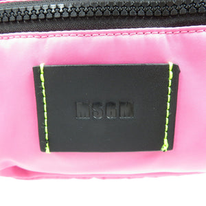 未使用 MSGM 3440MZ91 ナイロン ピンク 3WAY ミニバックパック ショルダーバッグ 0971【中古】MSGM