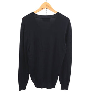 美品 グッチ Vネック ウール サイズL ネイビー ニット セーター 0978【中古】GUCCI