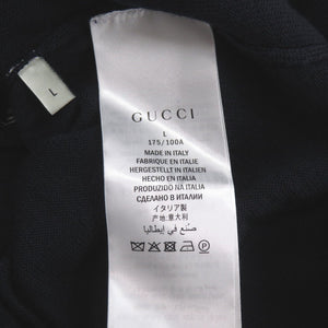 美品 グッチ Vネック ウール サイズL ネイビー ニット セーター 0978【中古】GUCCI