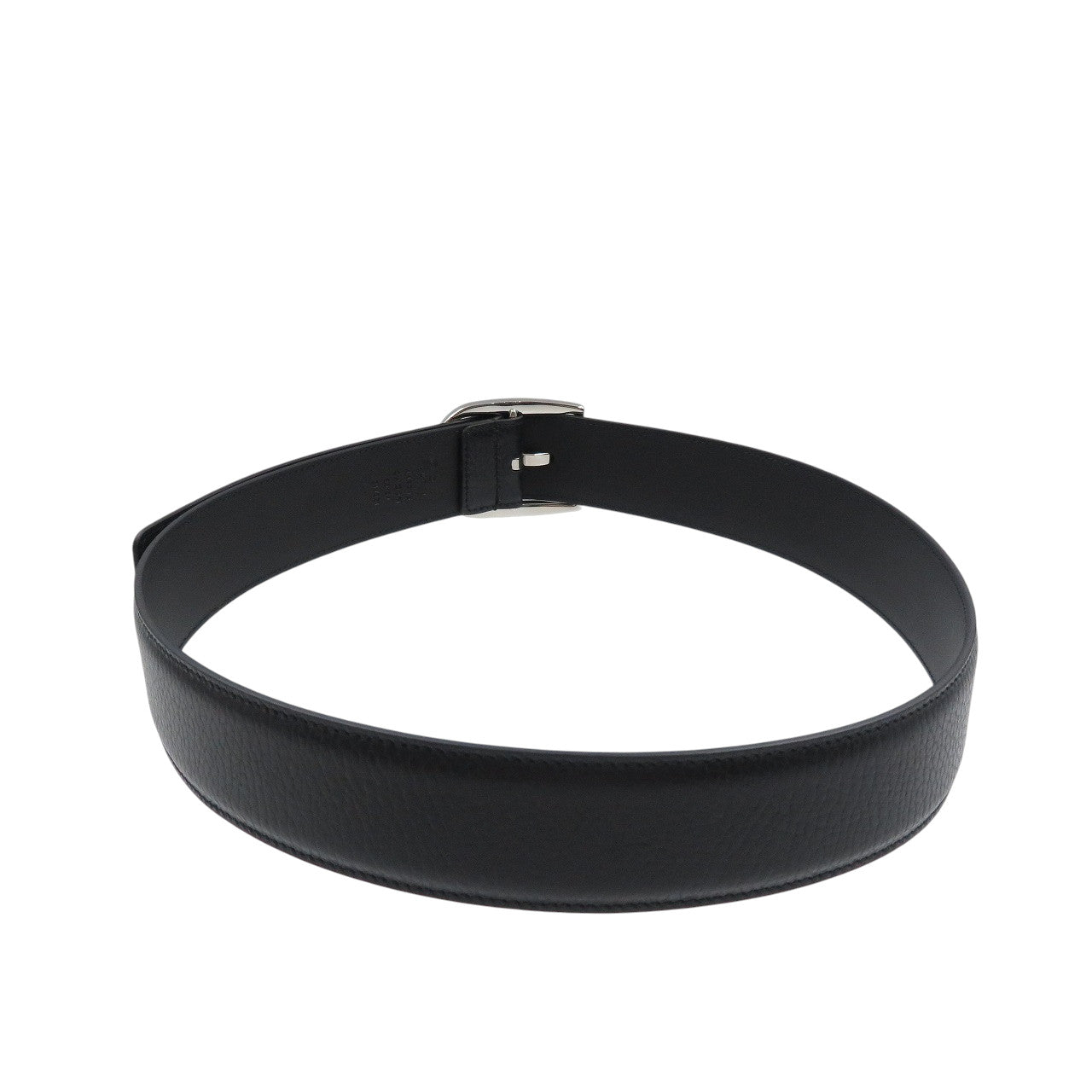 未使用 グッチ 449716 アウトレット品 85/34 レザー シルバー金具 ブラック 黒 ベルト 0984【中古】GUCCI