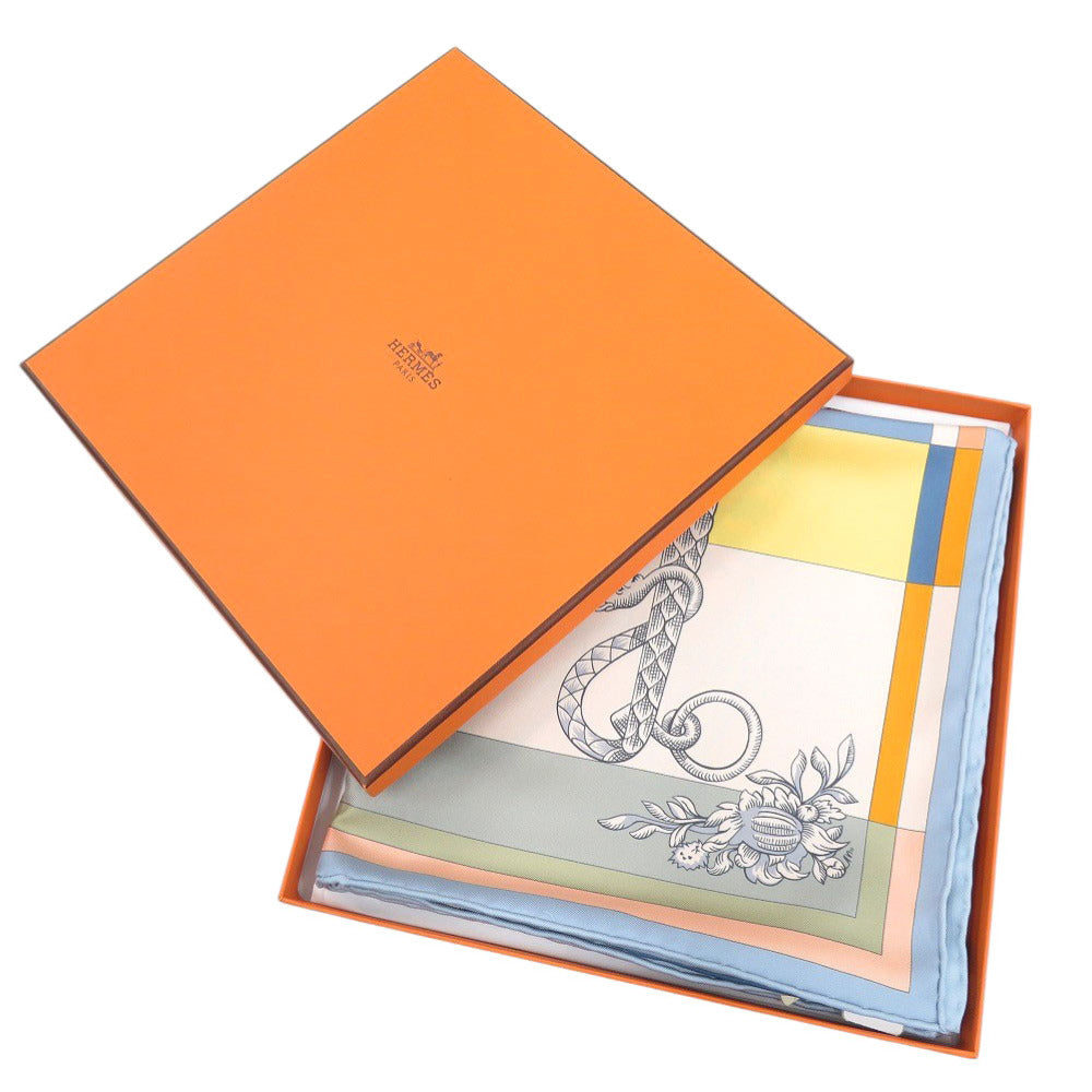 未使用品 エルメス カレ90 ダブルフェイス デッラ カヴァッレリア シルク マルチカラー スカーフ 0993【中古】HERMES