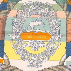 未使用品 エルメス カレ90 ダブルフェイス デッラ カヴァッレリア シルク マルチカラー スカーフ 0993【中古】HERMES
