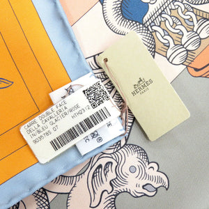 未使用品 エルメス カレ90 ダブルフェイス デッラ カヴァッレリア シルク マルチカラー スカーフ 0993【中古】HERMES