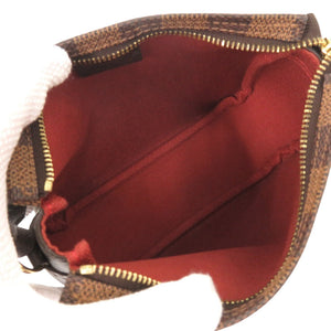 美品 ルイ ヴィトン トゥルースメイクアップ ダミエ N51982 ブラウン ハンドバッグ LV 0994【中古】LOUIS VUITTON