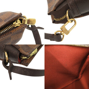 美品 ルイ ヴィトン トゥルースメイクアップ ダミエ N51982 ブラウン ハンドバッグ LV 0994【中古】LOUIS VUITTON