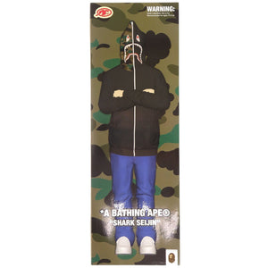 未使用 アベイシングエイプ フィギュア シャーク星人 SHARK SEIJIN 1J80185001 PVC ブラック オブジェ 黒 0995【中古】A BATHING APE