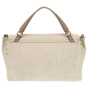 美品 ザネラート ポスティーナ キャンバス ベージュ 2WAY ハンドバッグ ショルダーバッグ 1000【中古】ZANELLATO