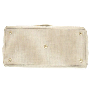 美品 ザネラート ポスティーナ キャンバス ベージュ 2WAY ハンドバッグ ショルダーバッグ 1000【中古】ZANELLATO