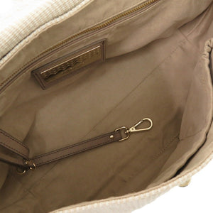 美品 ザネラート ポスティーナ キャンバス ベージュ 2WAY ハンドバッグ ショルダーバッグ 1000【中古】ZANELLATO