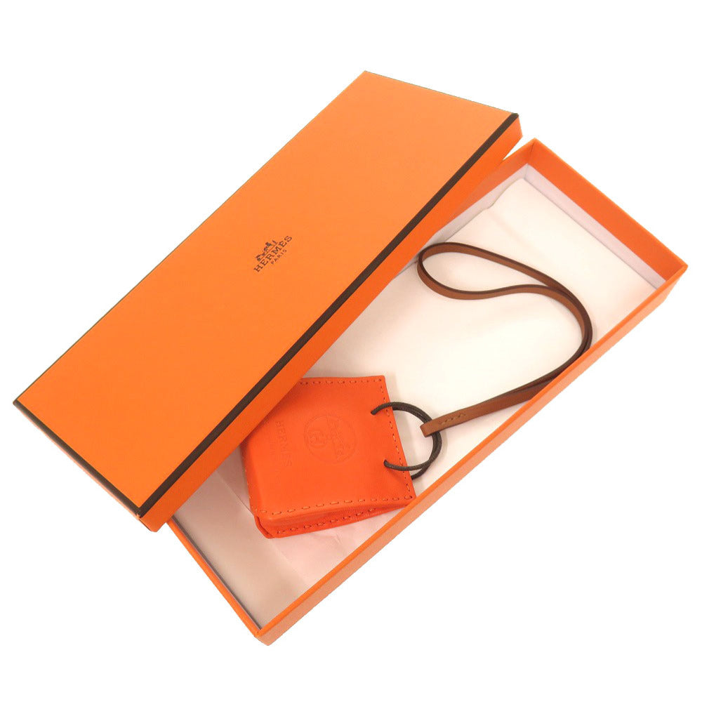 未使用 エルメス サックオランジュ アニューミロ オレンジ D刻印(2019年製) バッグチャーム キーホルダー 1027 【中古】 HERMES