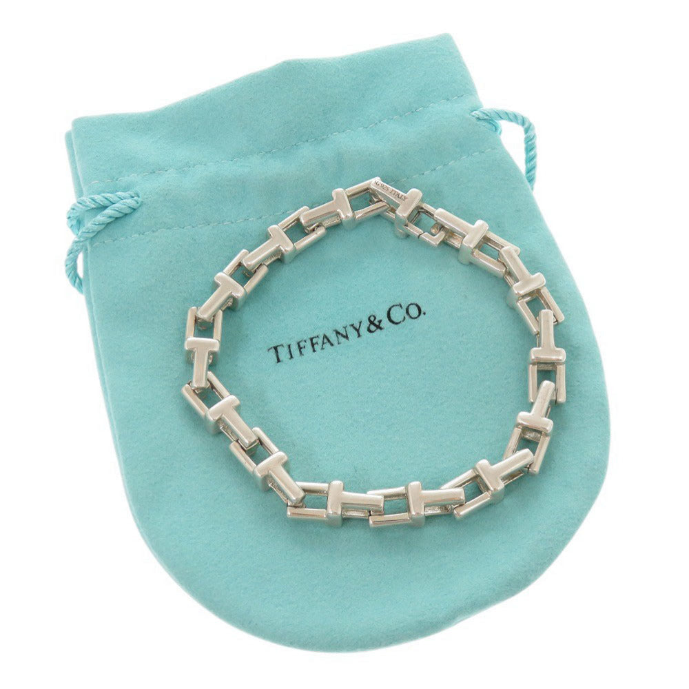 美品 ティファニー Tナロー シルバー925 チェーンブレスレット ブレスレット 1044【中古】TIFFANY&Co.