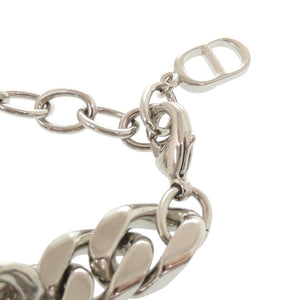 美品 ディオール ロゴ メタル シルバー チェーンブレスレット ブレスレット 1063【中古】Dior メンズ