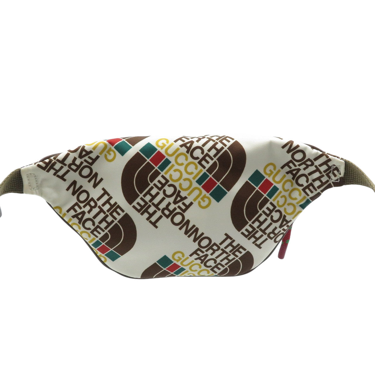 未使用 グッチ ノースフェイス コラボ 650299 ナイロン シルバー金具 ホワイト マルチカラー ボディバッグ 1081【中古】GUCCI
