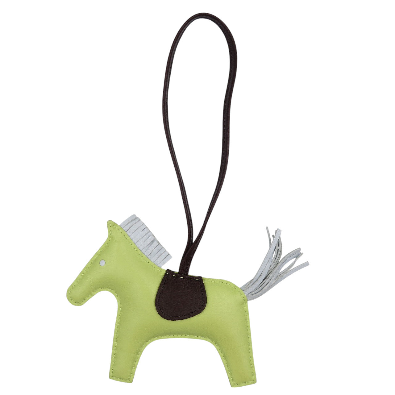 美品 エルメス ロデオMM アニョーミロ ジョーヌブルジョン ブルーブリュム ルージュセリエ Y刻印(2020年製) バッグチャーム 1085【中古】HERMES