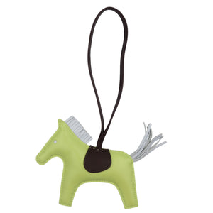 美品 エルメス ロデオMM アニョーミロ ジョーヌブルジョン ブルーブリュム ルージュセリエ Y刻印(2020年製) バッグチャーム 1085【中古】HERMES