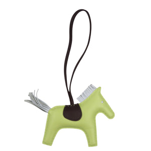 美品 エルメス ロデオMM アニョーミロ ジョーヌブルジョン ブルーブリュム ルージュセリエ Y刻印(2020年製) バッグチャーム 1085【中古】HERMES