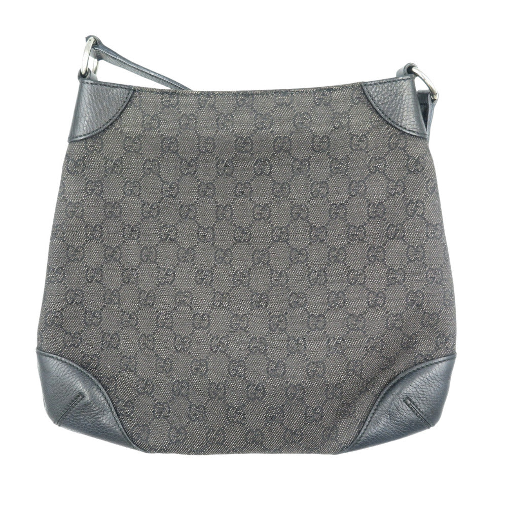 グッチ 196140 GGキャンバス シルバー金具 ブラック ショルダーバッグ 1087【中古】GUCCI