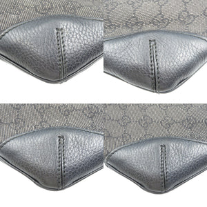 グッチ 196140 GGキャンバス シルバー金具 ブラック ショルダーバッグ 1087【中古】GUCCI