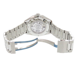 新品同様 タグホイヤー カレラ キャリバー7 ツインタイムデイト WBN201A.BA0640 SS ブルー 自動巻き 腕時計 1096【中古】TAG HEUER