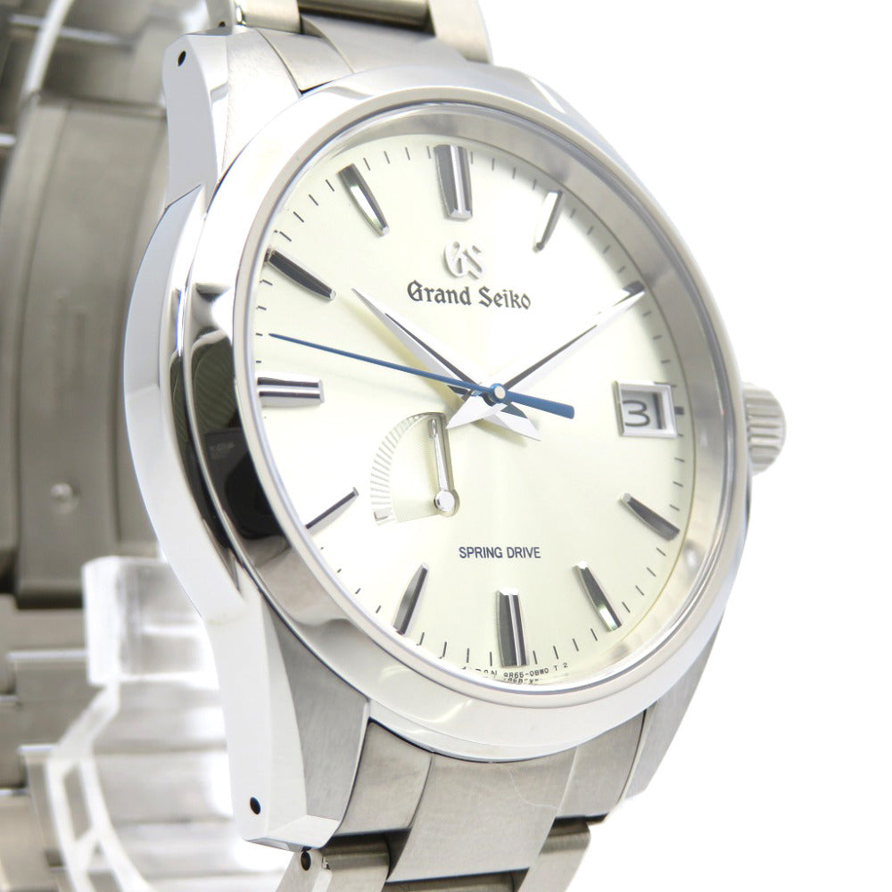 未使用 セイコー グランドセイコー ヘリテージ SBGA279 / 9R65-0BG0 スプリングドライブ パワーリザーブ 腕時計 チタン シルバー 1097【中古】SEIKO メンズ